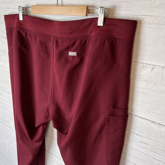 Figs Scrub Pants Mens Size XXL/T Burgundy T-21004T Heavy Duty Waistband Medical - Picture 15 of 16